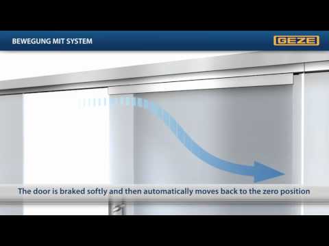 Product video: GEZE Perlan 140 with SoftStop Watch the video to learn more about the GEZE MSW SmartGuide technology for manual sliding wall systems. The draw-in damping enables the sliding door leaves to be retracted gently and fully into the end position - completely noiselessly.